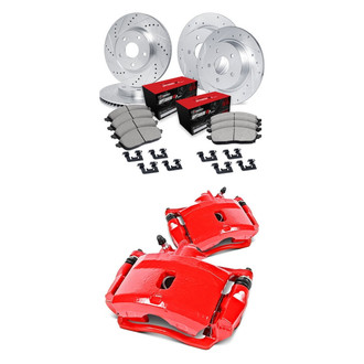 R1 Concepts® - Drilled and Slotted Brake Kit with Optimum OE Pads Kit