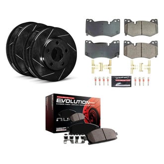 R1 Concepts® - Slotted Disc Brake Rotor Set Kit