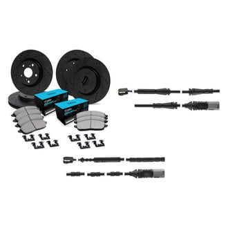 R1 Concepts® - eLINE Series Drilled and Slotted Brake Kit with CERAMIC Pads Kit