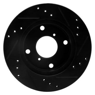R1 Concepts® - eLINE™ Drilled and Slotted 1-Piece Front Driver Side Brake Rotor