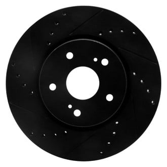 R1 Concepts® - eLINE™ Drilled and Slotted 1-Piece Front Driver Side Brake Rotor