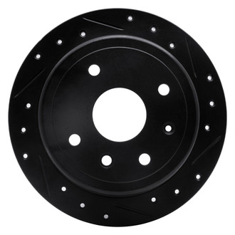 R1 Concepts® - eLINE™ Drilled and Slotted 1-Piece Rear Passenger Side Brake Rotor