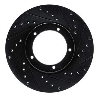R1 Concepts® - eLINE™ Drilled and Slotted 1-Piece Front Passenger Side Brake Rotor