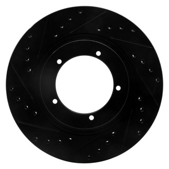 R1 Concepts® - eLINE™ Drilled and Slotted 1-Piece Front Driver Side Brake Rotor