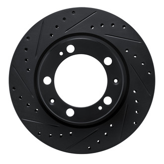 R1 Concepts® - eLINE™ Drilled and Slotted 1-Piece Front Driver Side Brake Rotor