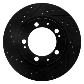 R1 Concepts® - eLINE™ Drilled and Slotted 1-Piece Front Driver Side Brake Rotor