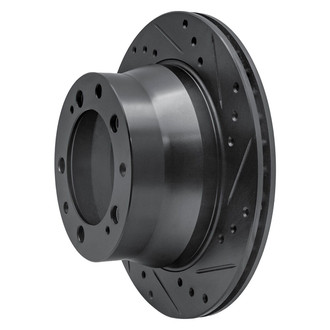R1 Concepts® - eLINE™ Drilled and Slotted 1-Piece Rear Passenger Side Brake Rotor