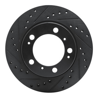 R1 Concepts® - eLINE™ Drilled and Slotted 1-Piece Rear Driver Side Brake Rotor