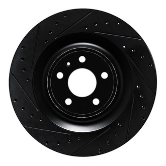 R1 Concepts® - eLINE™ Drilled and Slotted 1-Piece Rear Brake Rotor