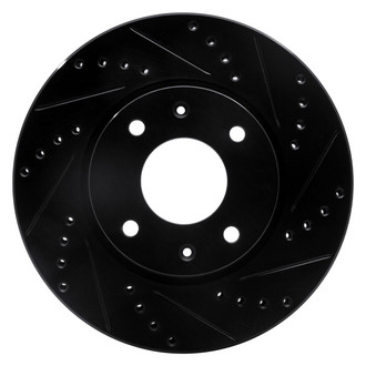 R1 Concepts® - eLINE™ Drilled and Slotted 1-Piece Front Passenger Side Brake Rotor