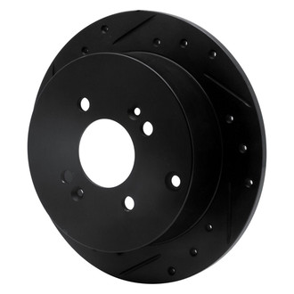 R1 Concepts® - eLINE™ Drilled and Slotted 1-Piece Rear Driver Side Brake Rotor