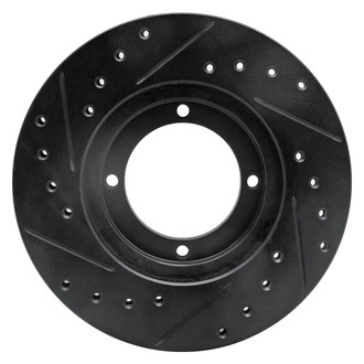 R1 Concepts® - eLINE™ Drilled and Slotted 1-Piece Front Passenger Side Brake Rotor