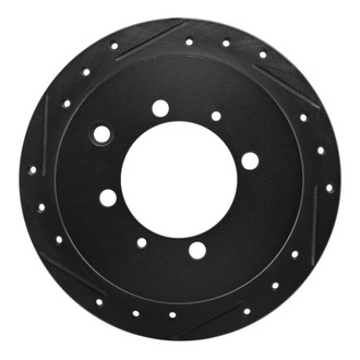 R1 Concepts® - eLINE™ Drilled and Slotted 1-Piece Rear Driver Side Brake Rotor