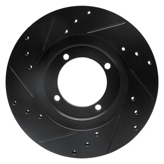 R1 Concepts® - eLINE™ Drilled and Slotted 1-Piece Front Passenger Side Brake Rotor