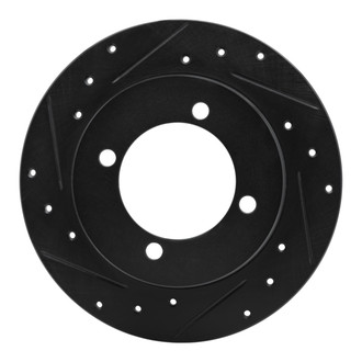 R1 Concepts® - eLINE™ Drilled and Slotted 1-Piece Rear Driver Side Brake Rotor