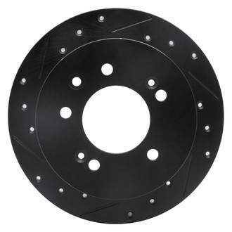 R1 Concepts® - eLINE™ Drilled and Slotted 1-Piece Rear Driver Side Brake Rotor
