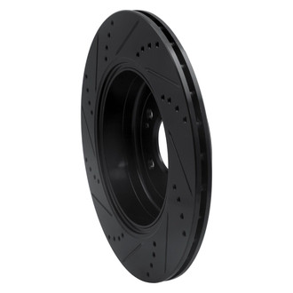 R1 Concepts® - eLINE™ Drilled and Slotted 1-Piece Rear Passenger Side Brake Rotor