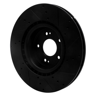 R1 Concepts® - eLINE™ Drilled and Slotted 1-Piece Front Driver Side Brake Rotor
