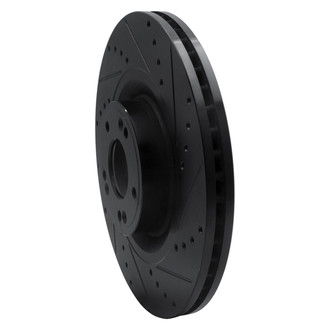 R1 Concepts® - eLINE™ Drilled and Slotted 1-Piece Front Passenger Side Brake Rotor
