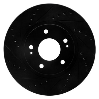 R1 Concepts® - eLINE™ Drilled and Slotted 1-Piece Front Driver Side Brake Rotor