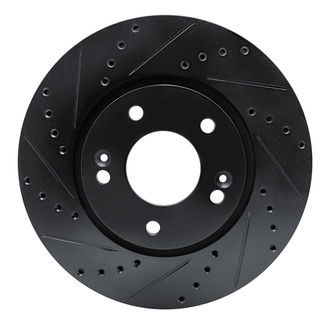 R1 Concepts® - eLINE™ Drilled and Slotted 1-Piece Front Driver Side Brake Rotor