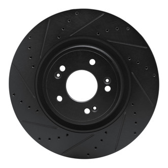 R1 Concepts® - eLINE™ Drilled and Slotted 1-Piece Front Driver Side Brake Rotor