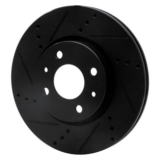 R1 Concepts® - eLINE™ Drilled and Slotted 1-Piece Front Driver Side Brake Rotor