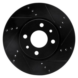 R1 Concepts® - eLINE™ Drilled and Slotted 1-Piece Front Passenger Side Brake Rotor