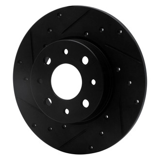 R1 Concepts® - eLINE™ Drilled and Slotted 1-Piece Rear Driver Side Brake Rotor