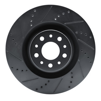 R1 Concepts® - eLINE™ Drilled and Slotted 1-Piece Front Driver Side Brake Rotor
