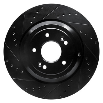R1 Concepts® - eLINE™ Drilled and Slotted 1-Piece Rear Driver Side Brake Rotor