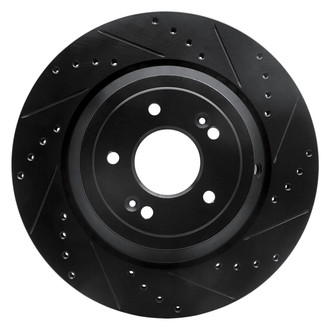 R1 Concepts® - eLINE™ Drilled and Slotted 1-Piece Rear Passenger Side Brake Rotor