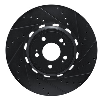 R1 Concepts® - eLINE™ Drilled and Slotted 1-Piece Front Passenger Side Brake Rotor