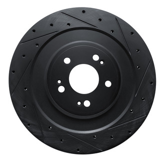R1 Concepts® - eLINE™ Drilled and Slotted 1-Piece Rear Passenger Side Brake Rotor