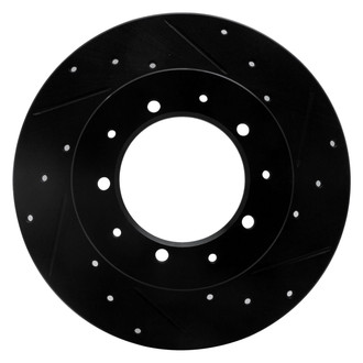 R1 Concepts® - eLINE™ Drilled and Slotted 1-Piece Rear Passenger Side Brake Rotor