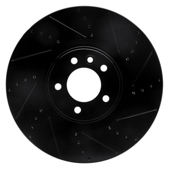 R1 Concepts® - eLINE™ Drilled and Slotted 1-Piece Front Passenger Side Brake Rotor
