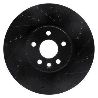 R1 Concepts® - eLINE™ Drilled and Slotted 1-Piece Front Passenger Side Brake Rotor