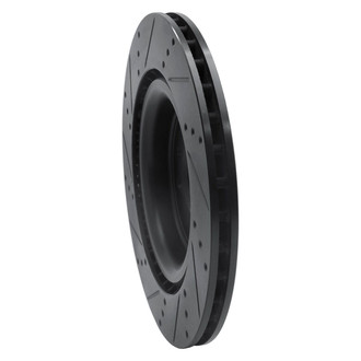 R1 Concepts® - eLINE™ Drilled and Slotted 1-Piece Rear Passenger Side Brake Rotor