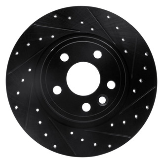R1 Concepts® - eLINE™ Drilled and Slotted 1-Piece Rear Passenger Side Brake Rotor