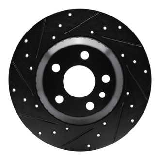 R1 Concepts® - eLINE™ Drilled and Slotted 1-Piece Rear Driver Side Brake Rotor