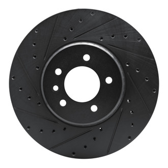 R1 Concepts® - eLINE™ Drilled and Slotted 1-Piece Front Driver Side Brake Rotor