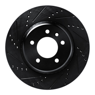 R1 Concepts® - eLINE™ Drilled and Slotted 1-Piece Rear Driver Side Brake Rotor