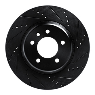 R1 Concepts® - eLINE™ Drilled and Slotted 1-Piece Rear Passenger Side Brake Rotor