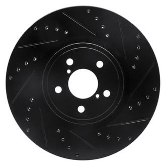 R1 Concepts® - eLINE™ Drilled and Slotted 1-Piece Front Passenger Side Brake Rotor