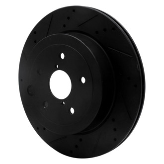 R1 Concepts® - eLINE™ Drilled and Slotted 1-Piece Rear Driver Side Brake Rotor