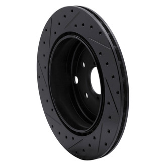 R1 Concepts® - eLINE™ Drilled and Slotted 1-Piece Rear Passenger Side Brake Rotor