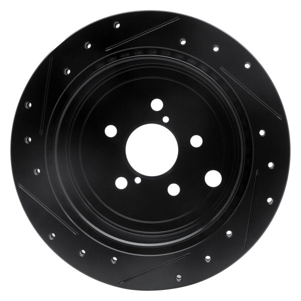 R1 Concepts® - eLINE™ Drilled and Slotted 1-Piece Rear Brake Rotor