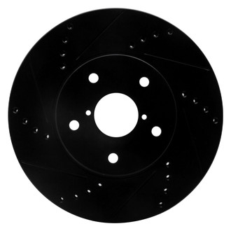 R1 Concepts® - eLINE™ Drilled and Slotted 1-Piece Front Driver Side Brake Rotor