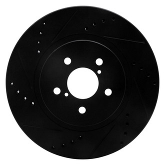R1 Concepts® - eLINE™ Drilled and Slotted 1-Piece Front Driver Side Brake Rotor