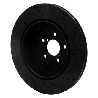 R1 Concepts® - eLINE™ Drilled and Slotted 1-Piece Rear Driver Side Brake Rotor